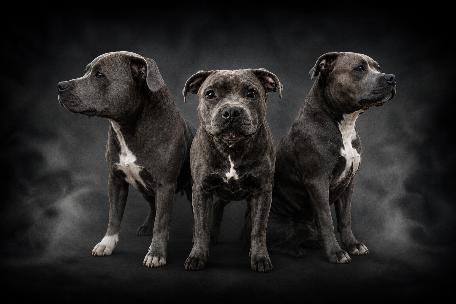 Ejemplares de Staffordshire Bull Terrier del criadero Shurima Klan